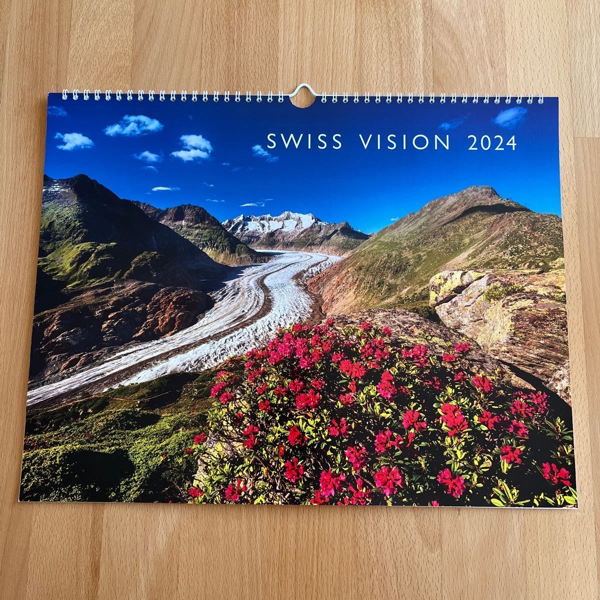 2024 日立造船 スイス 壁掛けカレンダー SWISS VISION 風景 景色 世界 自然 四季 写真 大自然 花 山 鉄道 動物 非売品の画像1