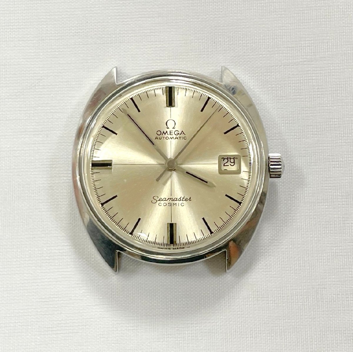 ☆訳あり 稼働品　OMEGA　SEAMASTER　COSMIC　オメガ　シーマスター　手巻き　シルバー 色系　ヴィンテージ アンティーク 腕時計