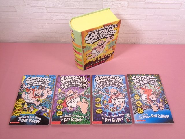 ★洋書 『 THE TRA-LA-LAA-MENDOUS CAPTAIN UNDERPANTS COLLECTION 4冊組 』 DAV PILKEY デイブ・ピルキー_画像1