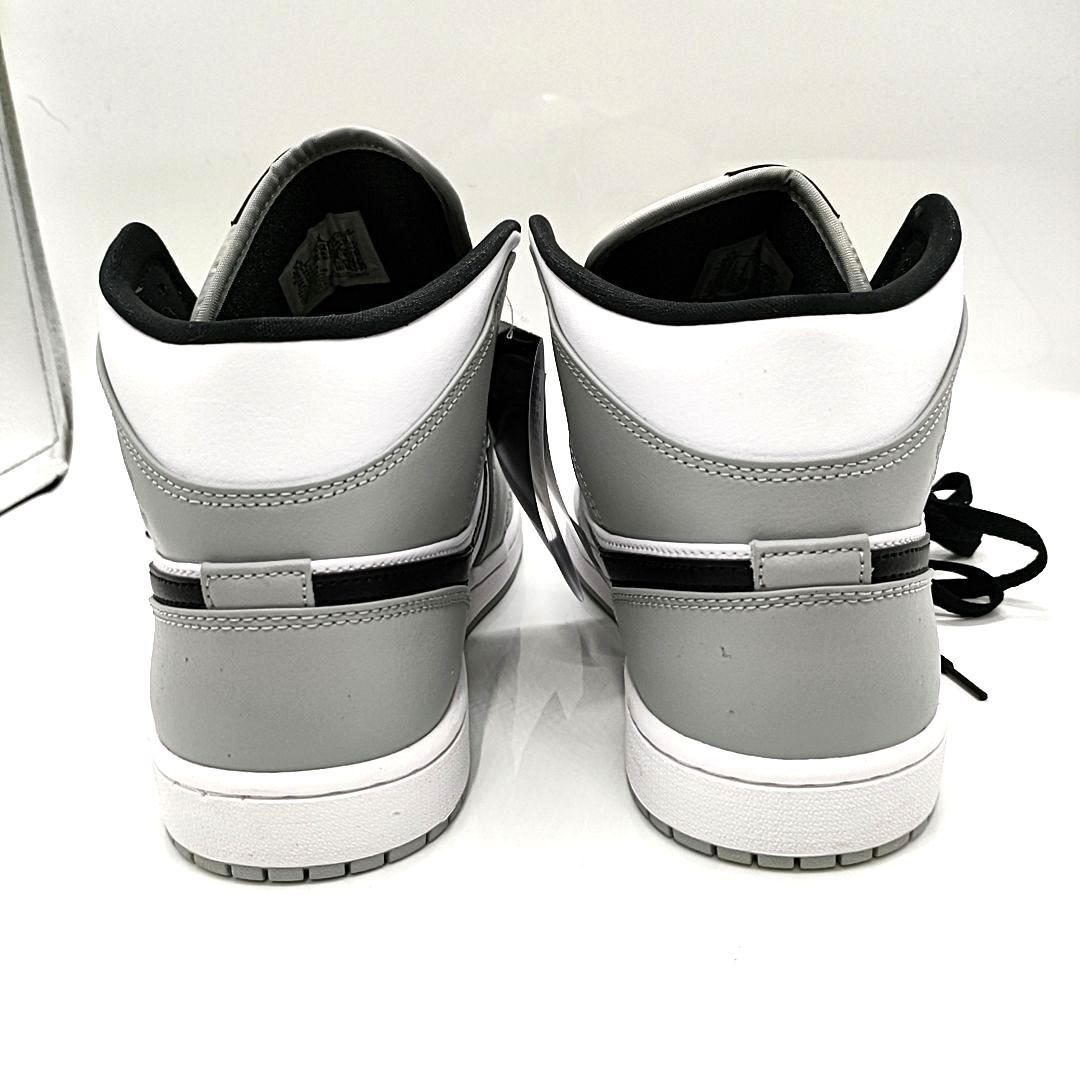 【タグ付き未使用品】NIKE ナイキ AIR JORDAN 1 MID SMOKE GREY エアジョーダン1 スニーカー 554724-092 28.5cmの画像5