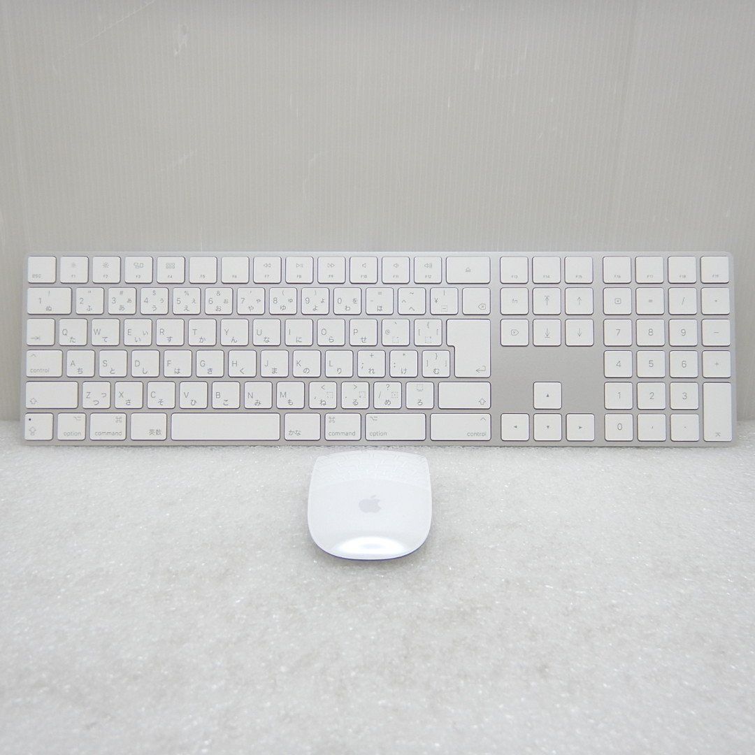 【中古】★送料無料★ Apple Magic Keyboard テンキー有日本語マジックキーボードA1843 マジックマウス2 A1657 セット 080_画像1