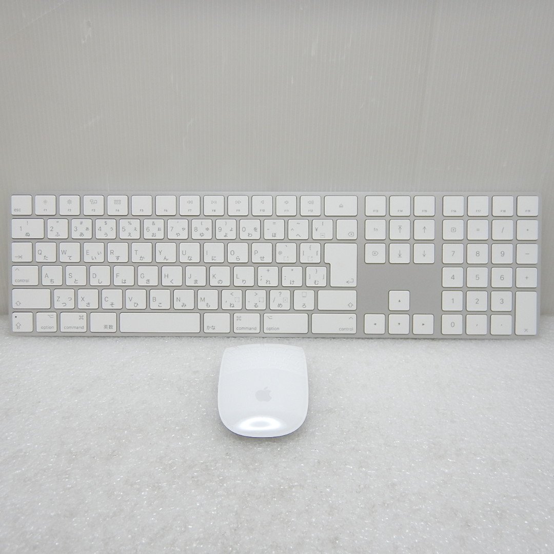 【中古】★送料無料★ Apple Magic Keyboard テンキー有日本語マジックキーボードA1843 マジックマウス2 A1657 セット 081_画像1