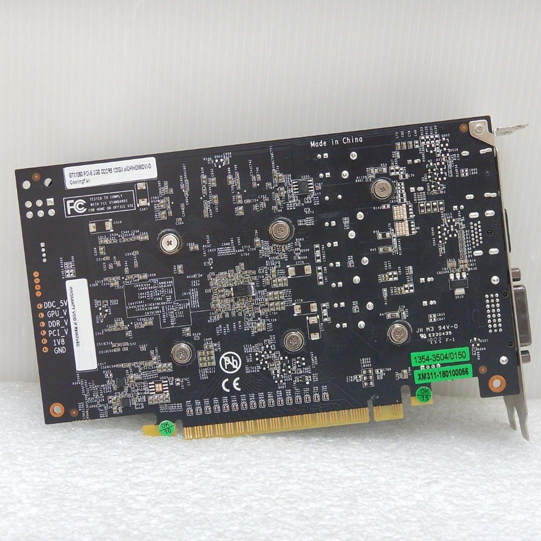 NVIDIA GeForce GTX 1050 2GB GDDR5 PCI Express グラフィックボード【中古】グラボ 001_画像2
