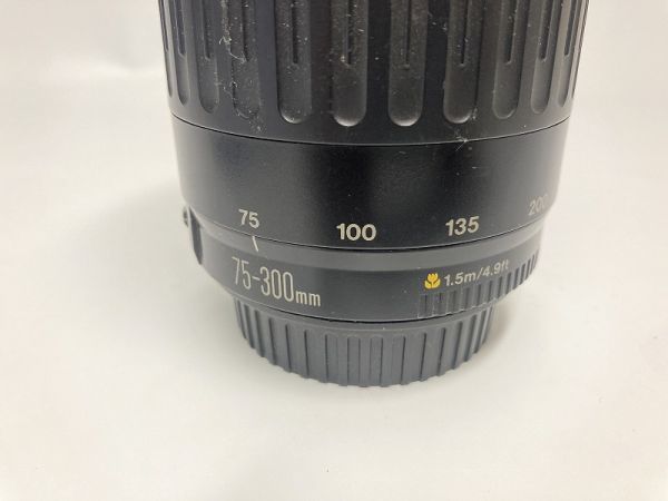 カメラレンズ ズームレンズ Canon キヤノン EF 75-300mm 1:4-5.6 1.5m/4.9ft 0221_画像7
