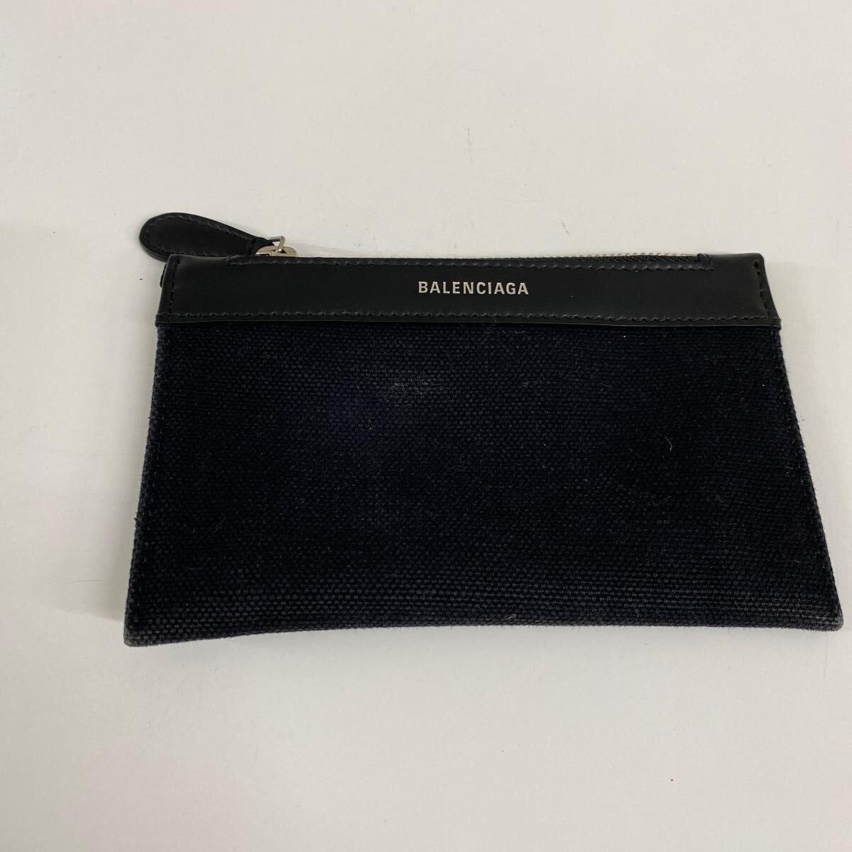 A3【中古品】/BALENCIAGA ポーチ ブラック ミニポーチ ウォレット コインケース カードケース バレンシアガ の画像1