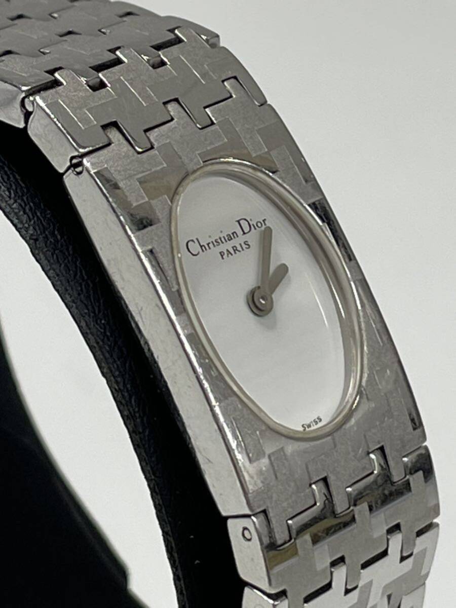 U0390/【中古品】Dior ディオール ミスディオール 腕時計 D70-100 クォーツ ステンレス 白文字盤 バングル レディース ファッション時計の画像3