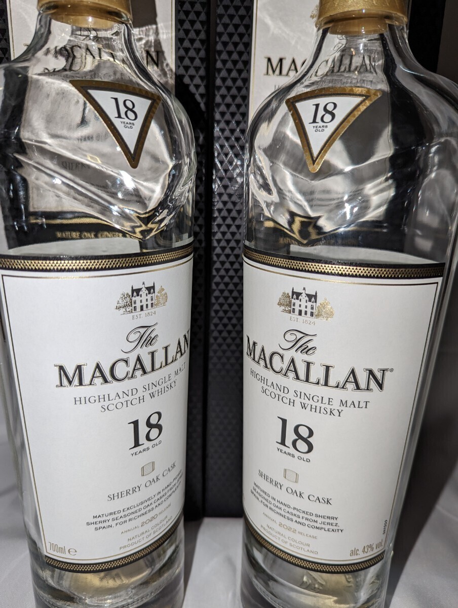 美 品 マッカラン 18年 空瓶 箱付 MACALLAN スコッチウイスキー サントリー_画像3