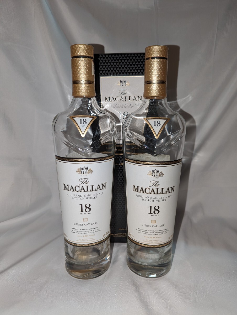 マッカラン 18年 美品 空瓶 箱付 MACALLAN スコッチウイスキー サントリー_画像1