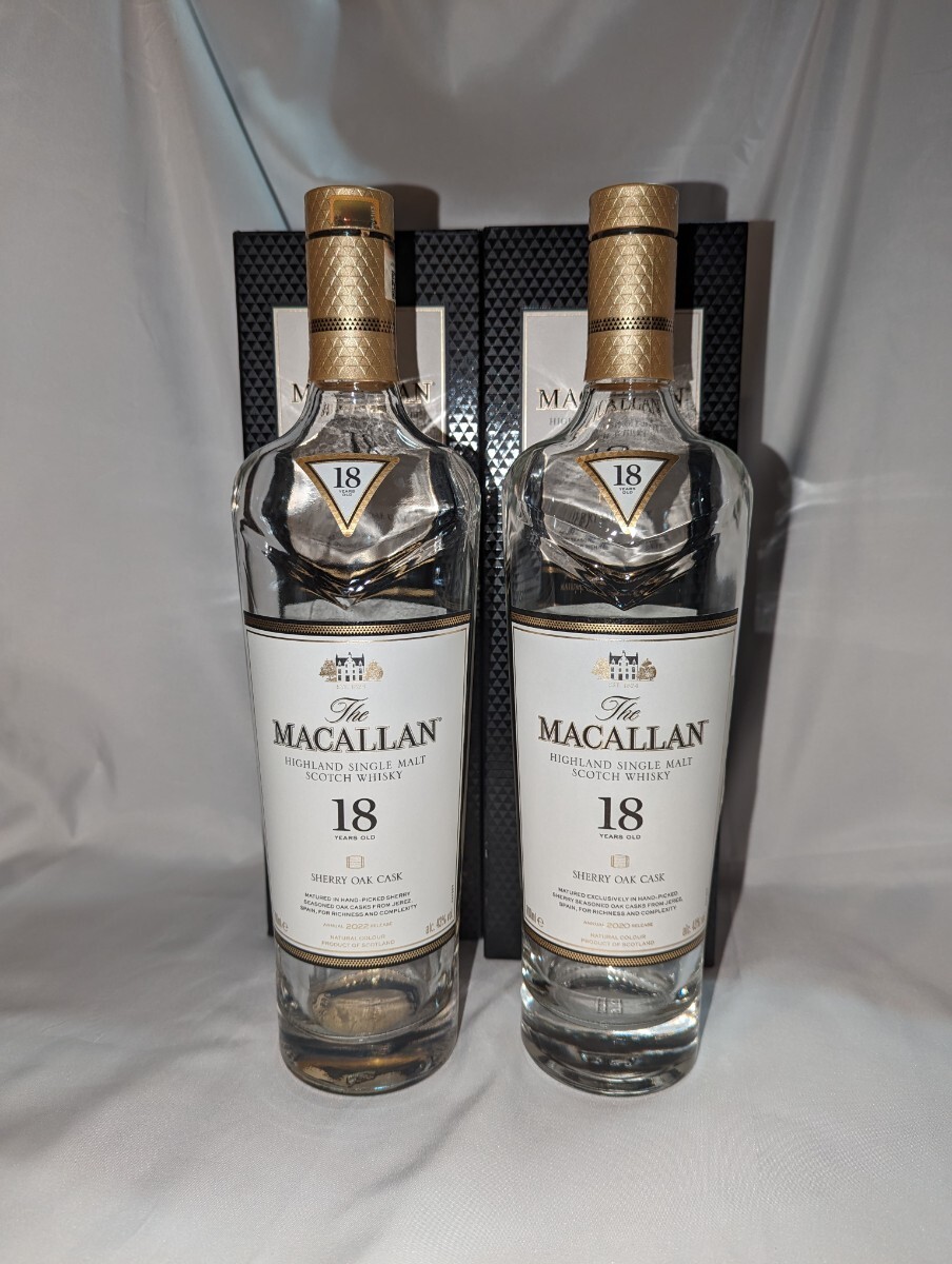 マッカラン 18年 美品 空瓶 箱付 MACALLAN スコッチウイスキー サントリー_画像1