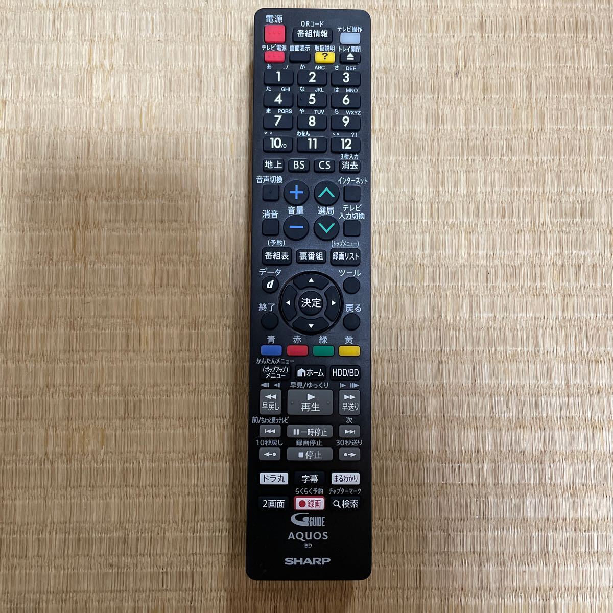 動作確認済み【SHARP】◆AQUOS◆ GB265PA TV テレビリモコン シャープ アクオス 中古の画像1