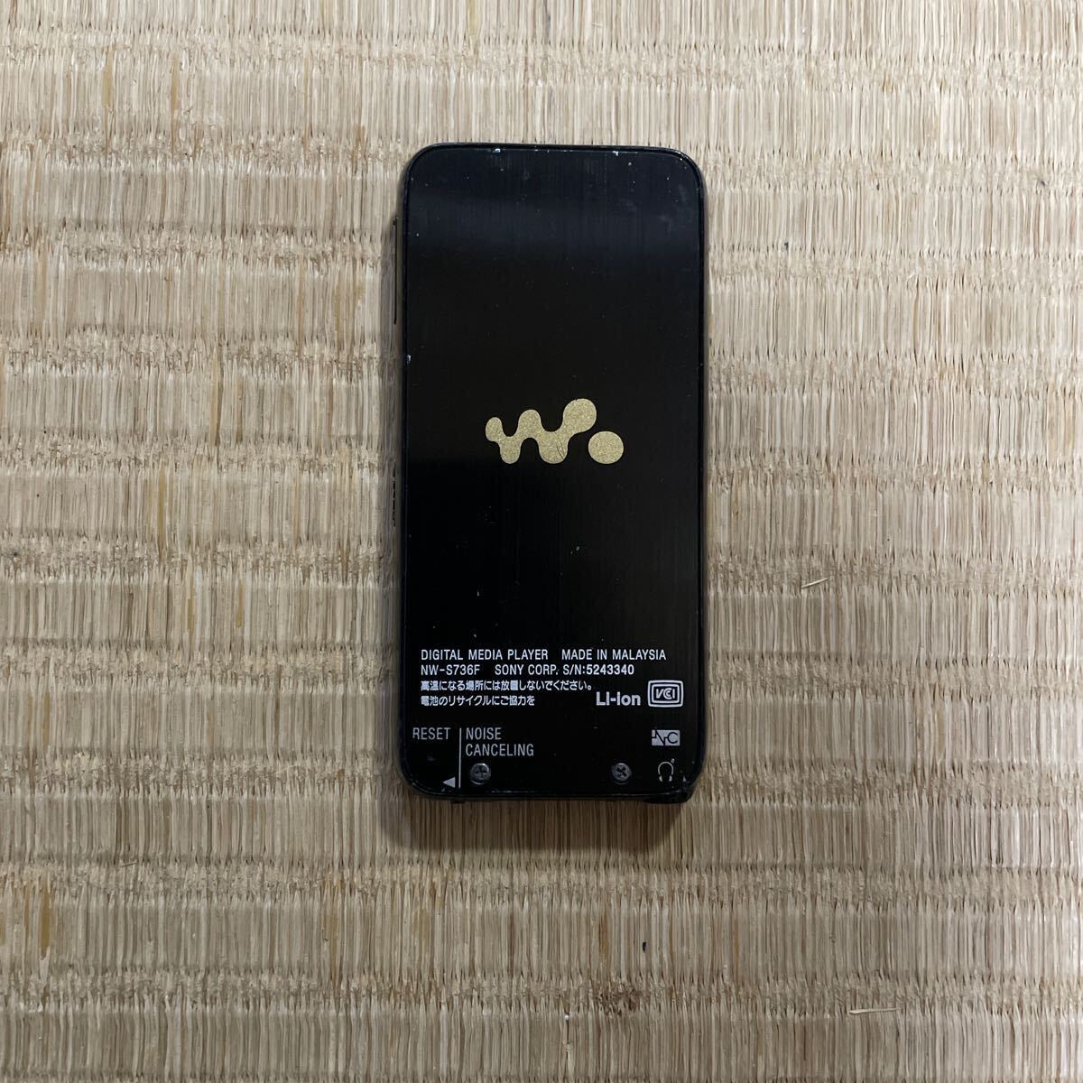 【WALKMAN】◆ウォークマン◆ SONY ソニー NW-S736F ブラックカラー 4GB_画像2