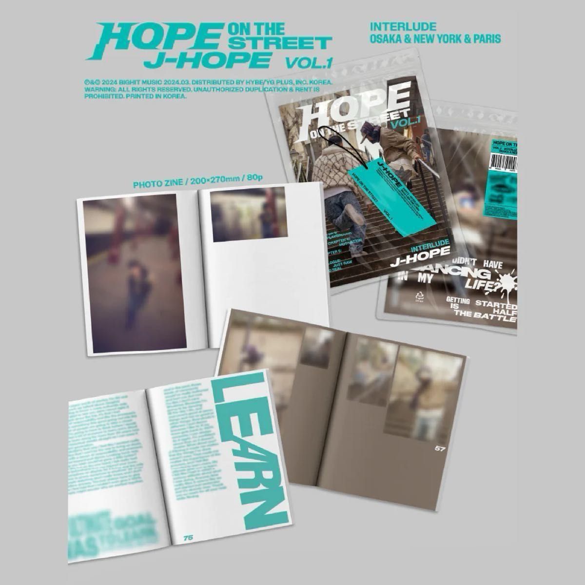 BTS jhope HOPE ON THE STREET  アルバム 2形態 新品未開封