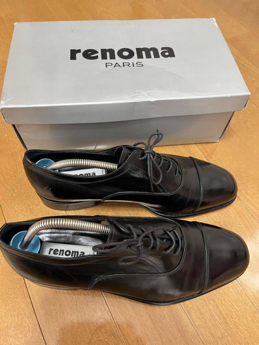 【新品未使用　送料込】　renoma レノマ紳士用革靴　25センチ
