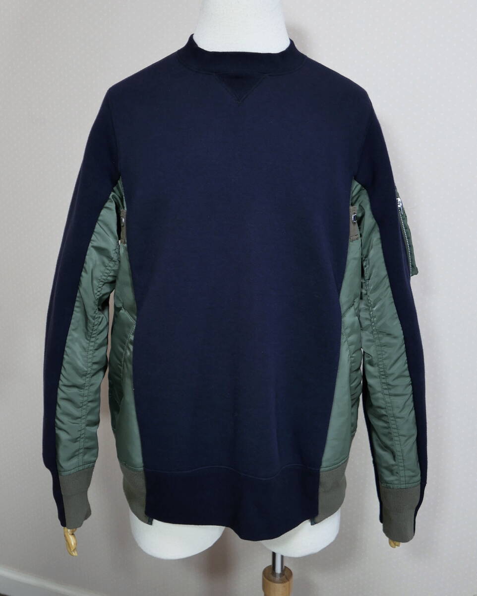 sacai サカイ Sponge Sweat X MA-1 SCM-043 2