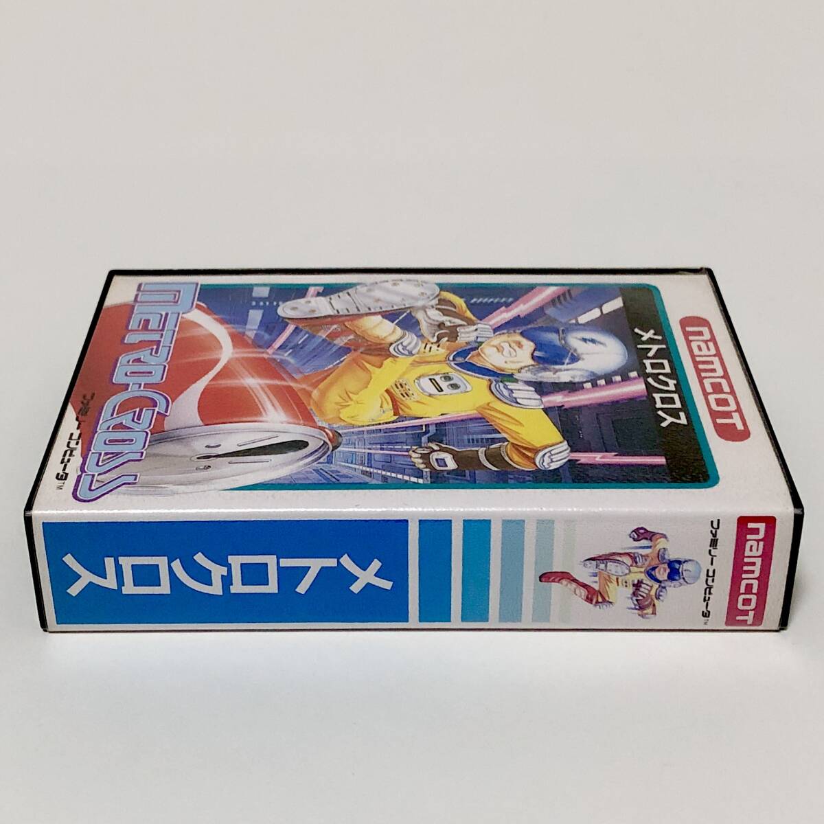 ファミコン メトロクロス 箱説付き 痛みあり 動作確認済み ナムコ レトロゲーム Nintendo Famicom Metro Cross CIB Tested Namco Namcot_画像4