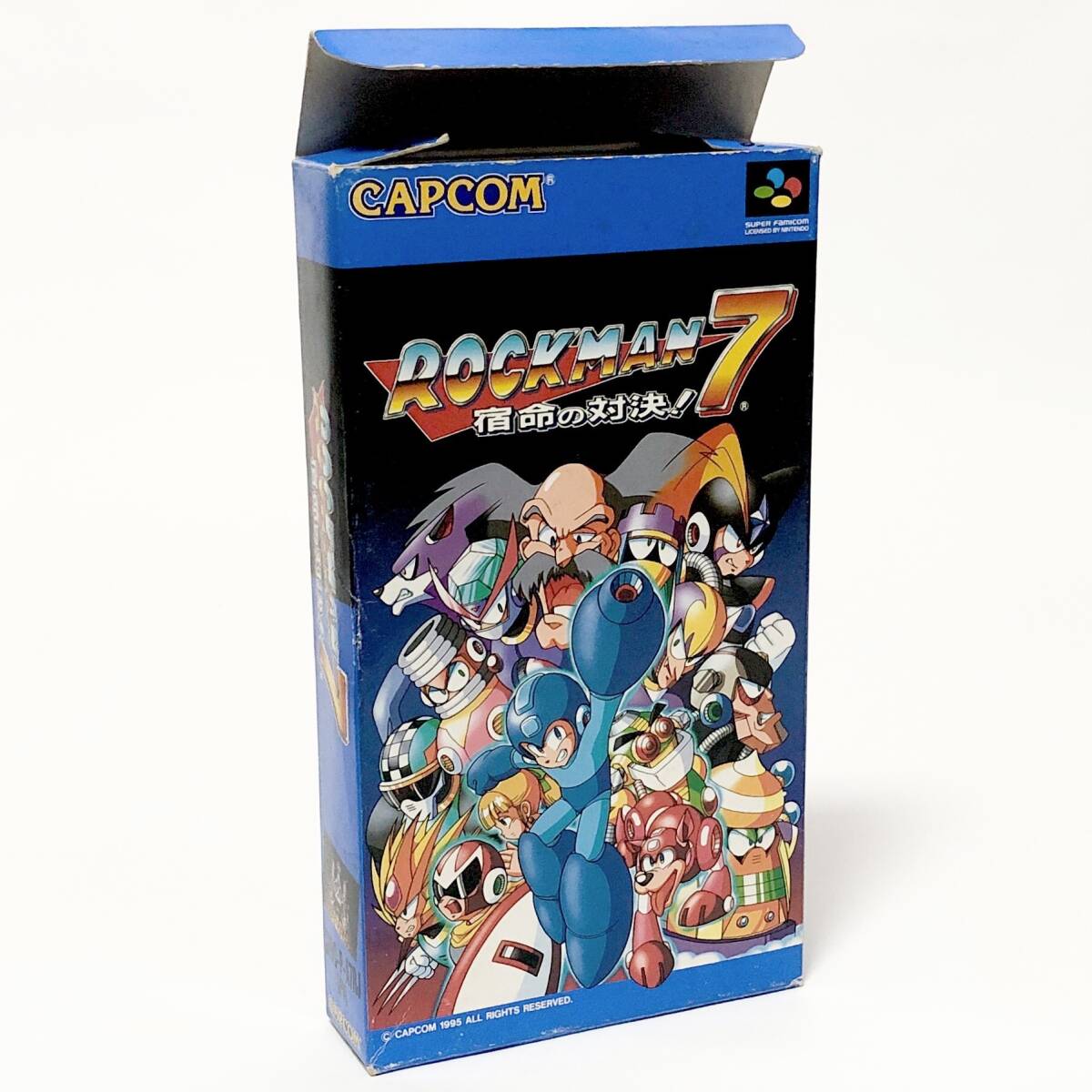 スーパーファミコン ロックマン７ 箱説付き 痛みあり カプコン Nintendo Super Famicom Rockman 7 / Mega Man 7 CIB Tested Capcom_画像2