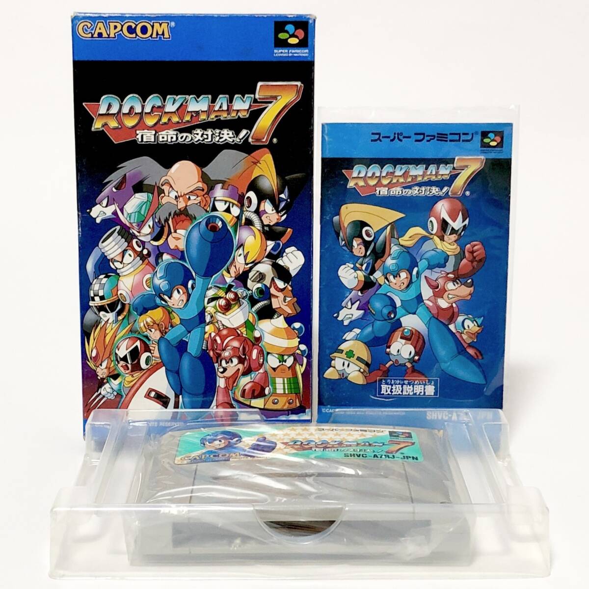 スーパーファミコン ロックマン７ 箱説付き 痛みあり カプコン Nintendo Super Famicom Rockman 7 / Mega Man 7 CIB Tested Capcom_画像1