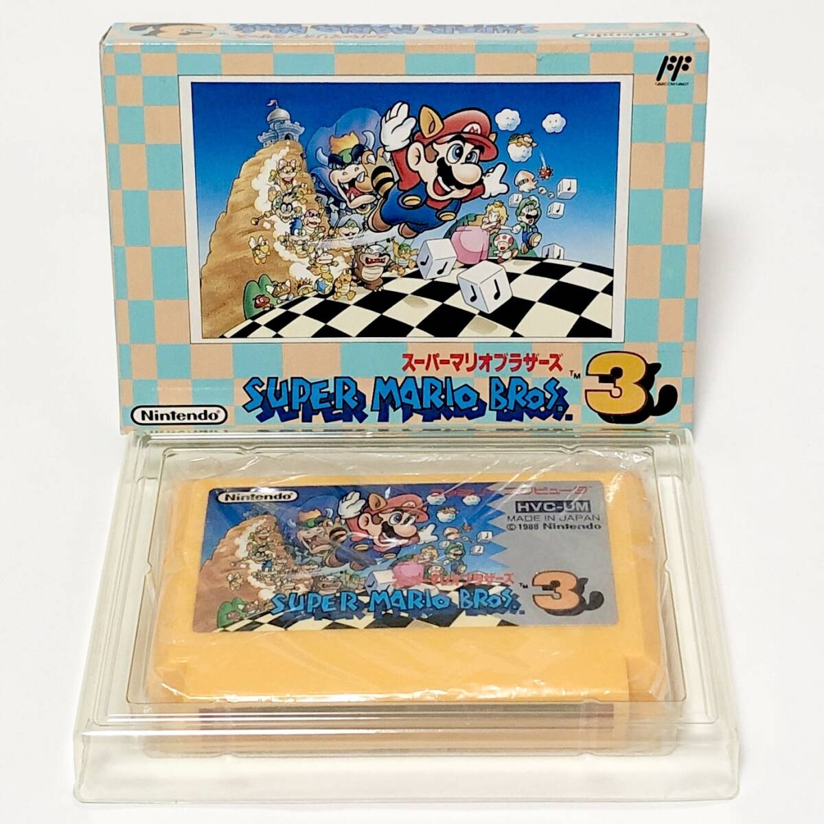 ファミコン スーパーマリオブラザーズ3 箱説付き 痛みあり 任天堂 レトロゲーム Nintendo Famicom Super Mario Bros. 3 CIB Testedの画像1
