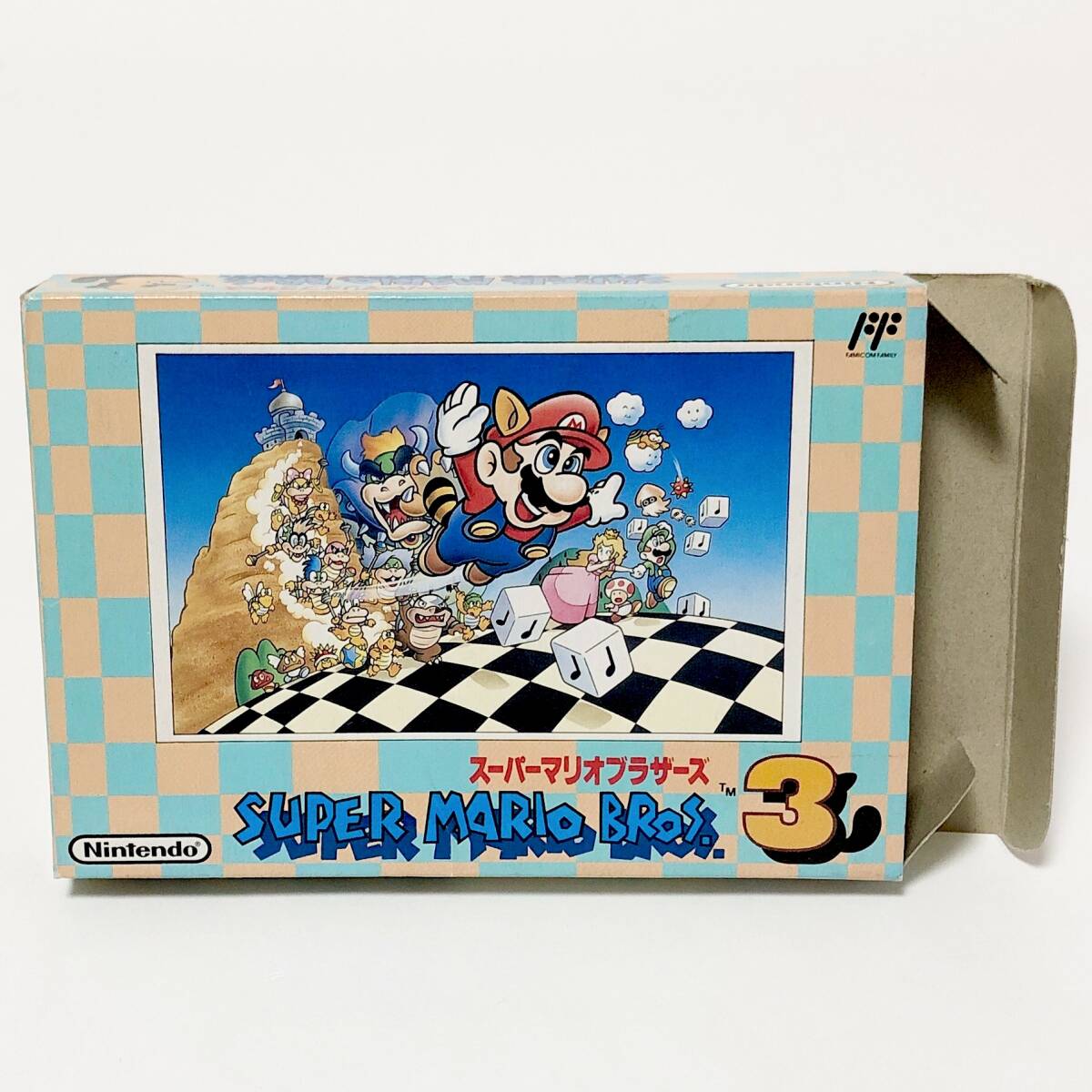 ファミコン スーパーマリオブラザーズ3 箱説付き 痛みあり 任天堂 レトロゲーム Nintendo Famicom Super Mario Bros. 3 CIB Testedの画像2