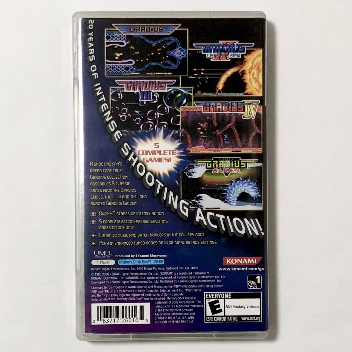 PSP 北米版 グラディウス コレクション 箱説付き 痛みあり 動作 PSP 北米版 グラディウス コレクション 箱説付き 痛みあり 動作
