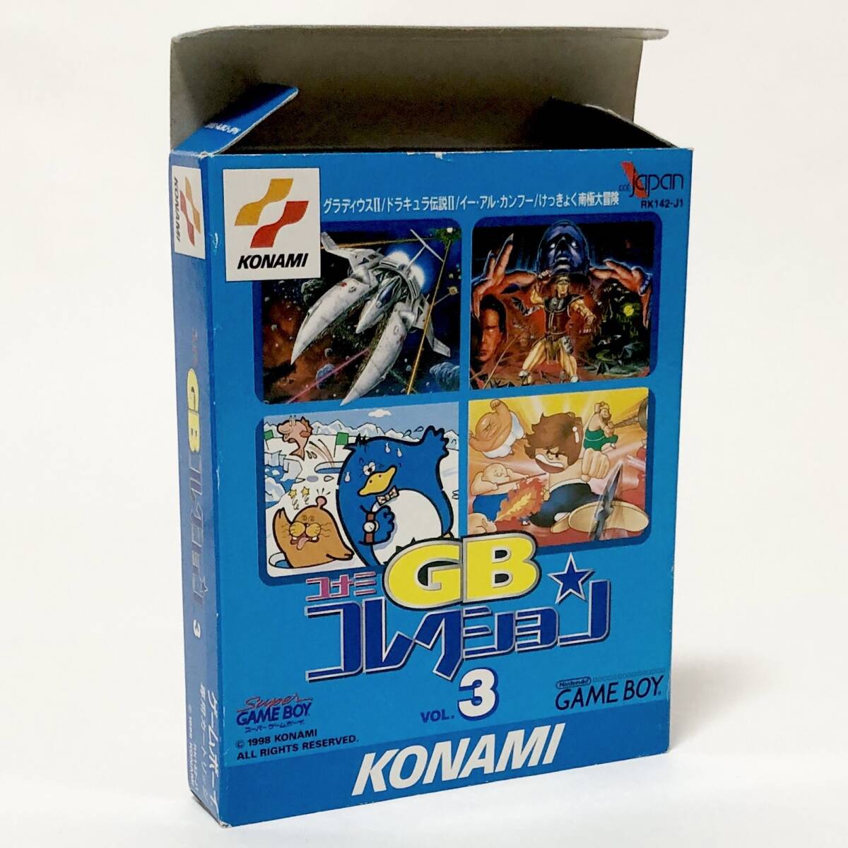 ゲームボーイ コナミ GBコレクション Vol.3 箱説付き 痛みあり 動作確認済み Nintendo GameBoy Konami GB Collection Vol.3 CIB Tested_画像2