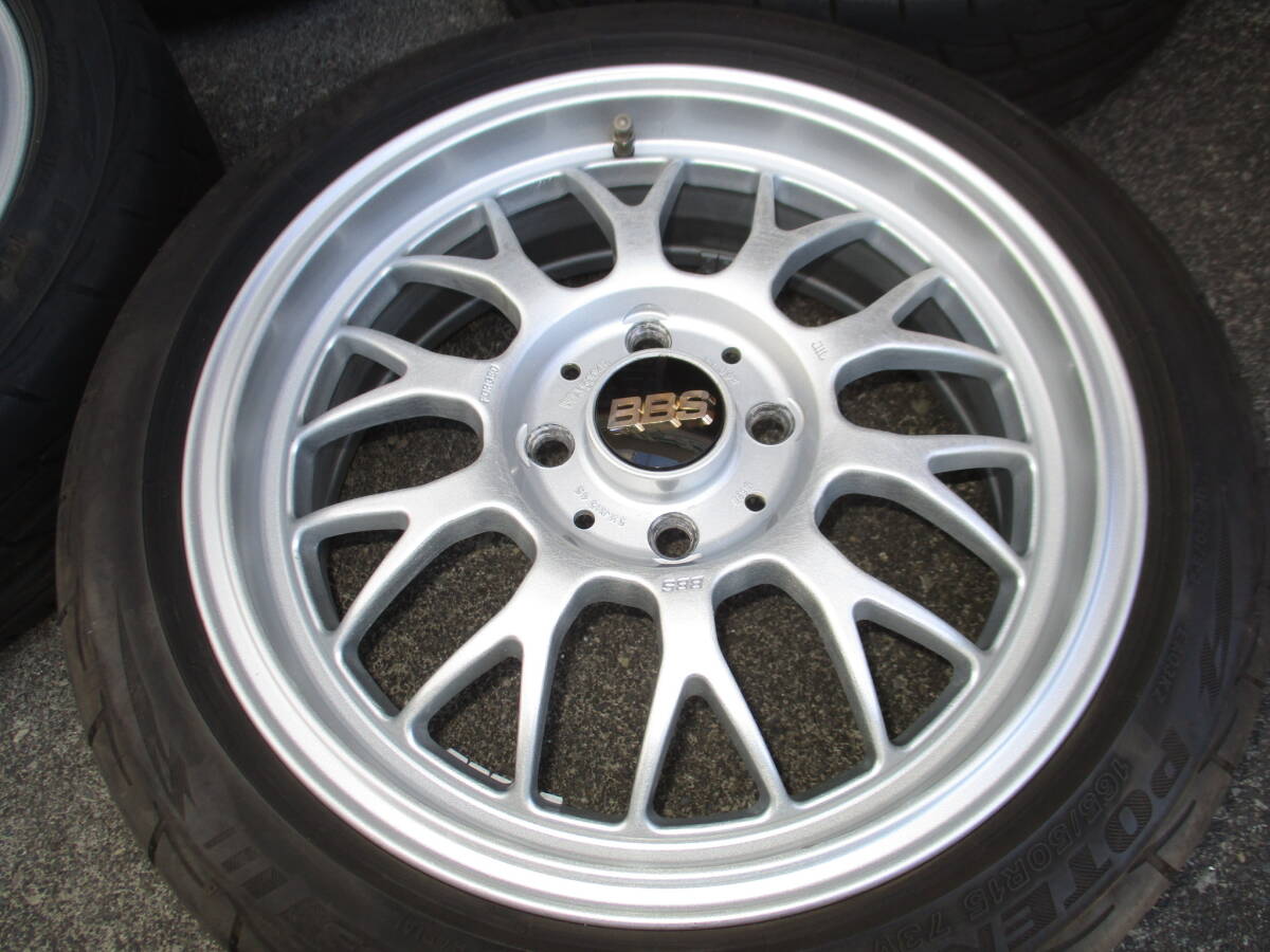 BBS RG-F RG397 5.5J +45 BS RE003 165/50R15 バリ山 軽などの画像2