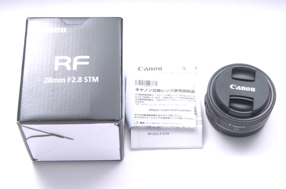 3月8日購入 メーカー保証 新品同様 Canon RF28mm F2.8 STM_画像1