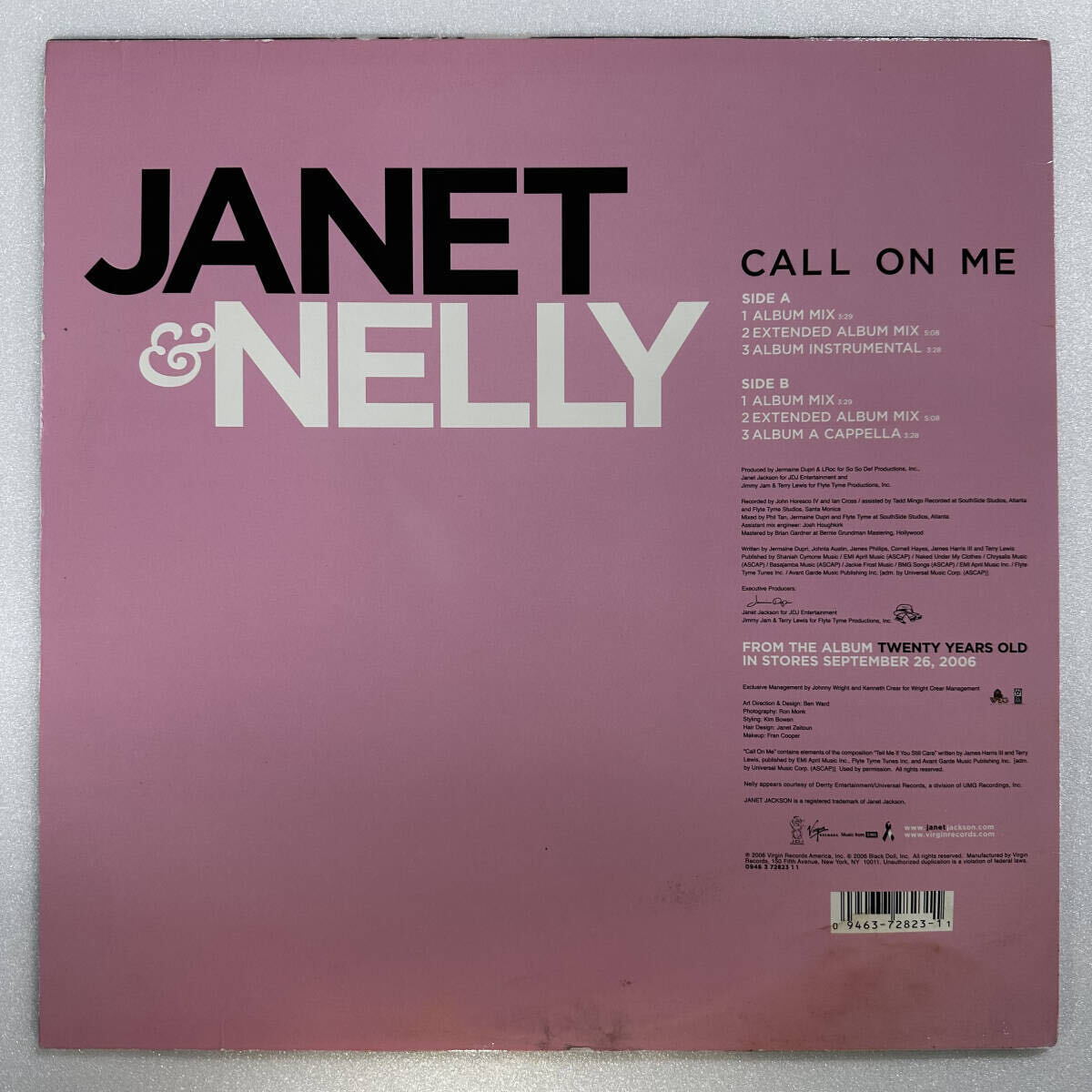 【中古レコード】Janet & Nelly - Call On Me_画像2