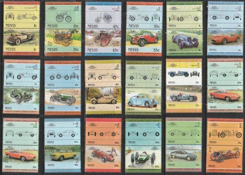 ネィビス島１９ 1984年（未使用 記念 自動車 クラシックカー他 ）４６種の画像1