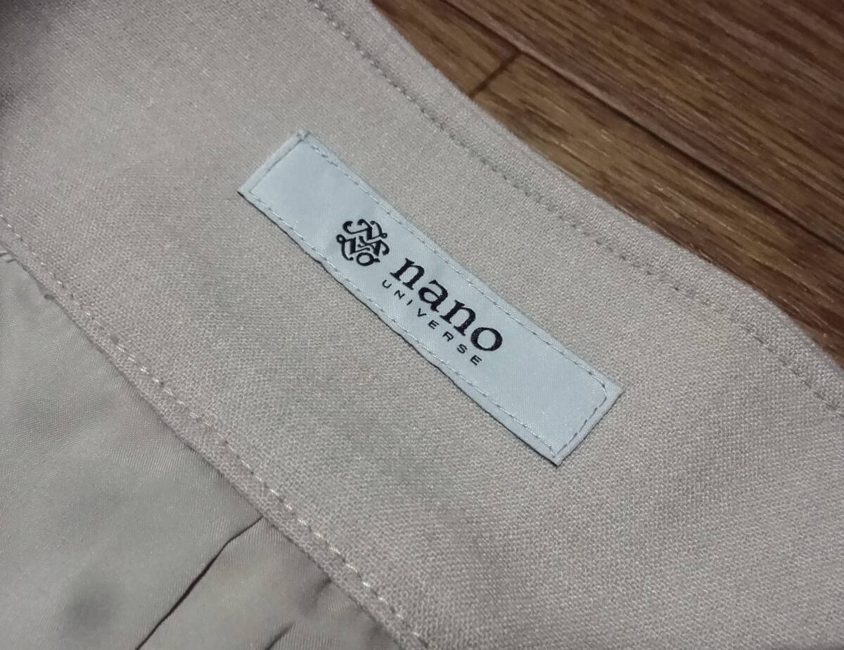 【nano・universe】ベージュロングタイトスカート36★ナノユニバース★新品♪_画像3
