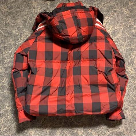 Gucci adidas ギンガムチェック ダウンジャケット 48 レッド Gucci adidas ギンガムチェック ダウンジャケット 48 レッド