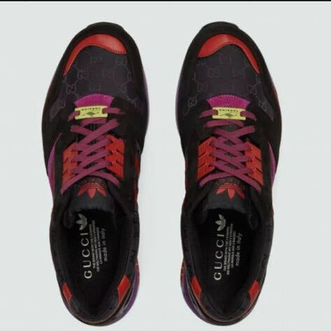 adidas×GUCCI コラボ ZX8000 スニーカー ブラック 9ハーフ_画像3