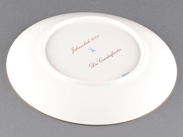 【K】Meissen マイセン 2008年 「チャルダッシュの女王」 アンドレアス・ヘルテン デザイン イヤープレート 飾皿 うぶだし品 e533_画像3