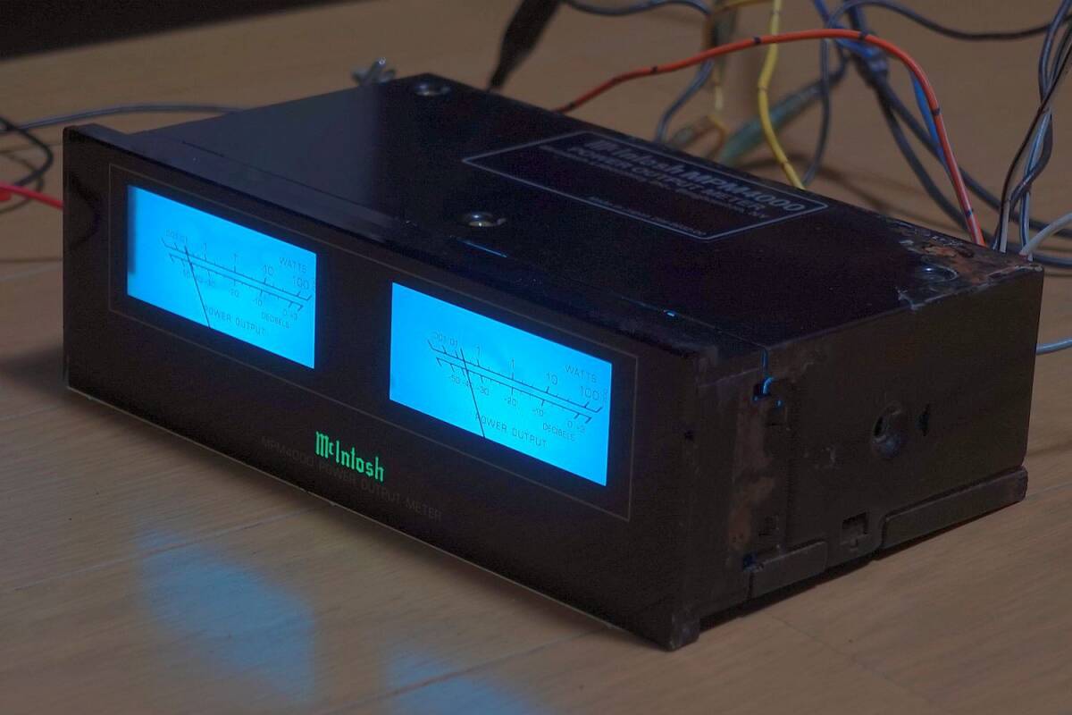 ★McIntosh MPM4000 綺麗なイルミ LED仕様 取付説明書（配線図付）マッキントッシュ パワーアウトプットメーター★の画像3