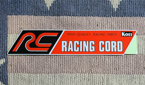 ステッカー　RACING CORD　コーエー　KOEI　シール　未使用　非売品　貴重　②_画像1