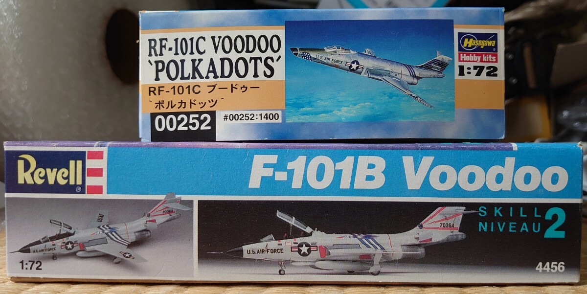 レベル 1/72 アメリカ空軍 マクダネル・ダグラス F-101B ブードゥー / ハセガワ RF-101C ブードゥー 'ポルカドッツ' 2機セット_画像2