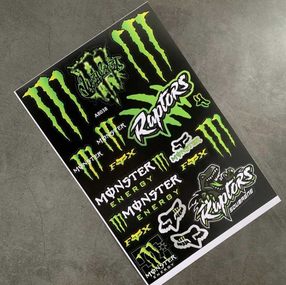 防水ステッカー　/　モンスターエナジー　/　バイク/車/ストリート MONSTER ENERGY モンスターエナジー / ヘルメットステッカー　デカール_画像3