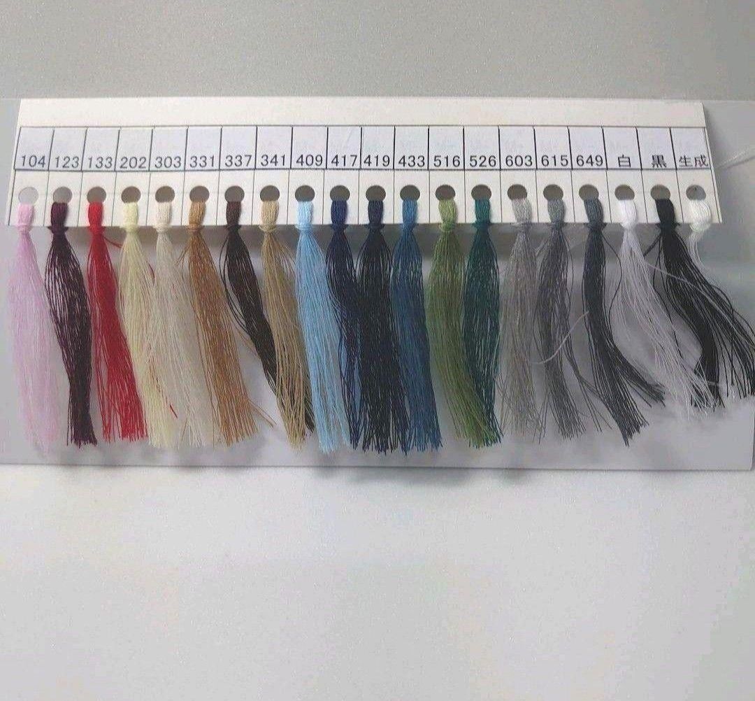 ロックミシン糸90番1500m巻き　全20色から好きな色選べる12本セット。
