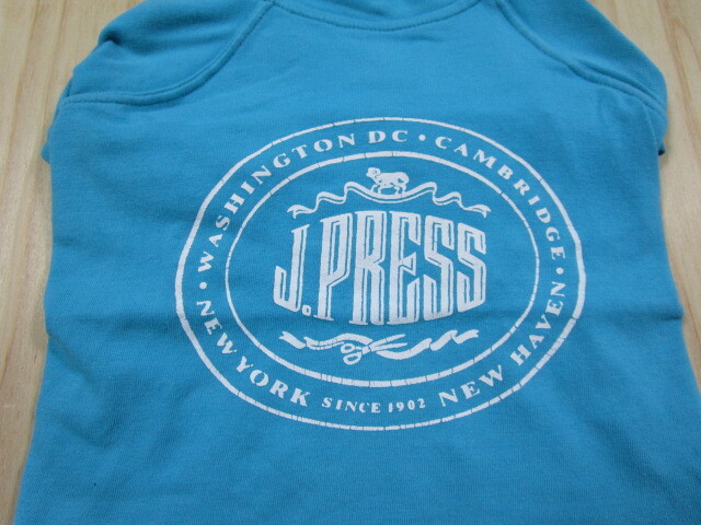 ペットパラダイス　SSサイズ　胴回り42㎝　J.PRESS　Tシャツ　ブルー　中古_画像3