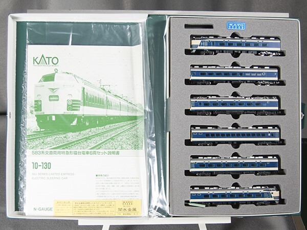 ”KATO 583系交直両用 特急形寝台電車 10-130 6両セット / 動作・点灯確認済 / Nゲージ 寝台車　_画像1