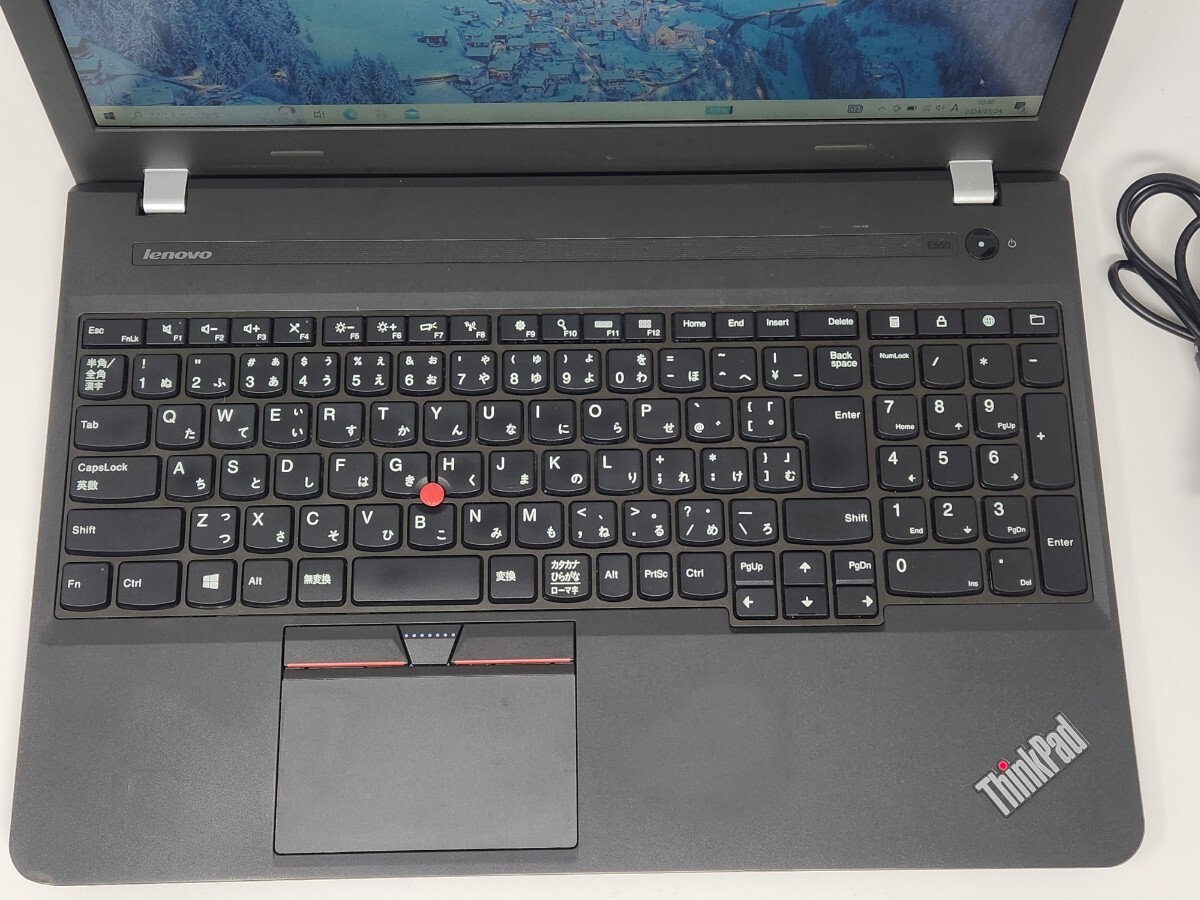 1円～ Lenovo ThinkPad E550 Core i3-5005U/8GBメモリ/SSD128GB/1920x1080FHD/Win10_画像2