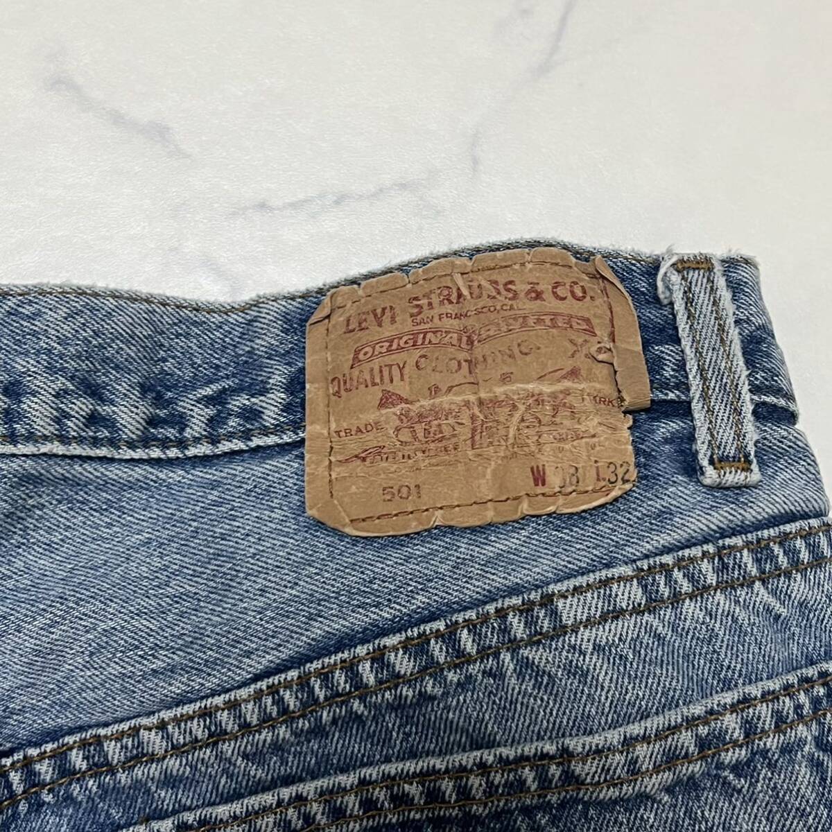 90s Levi\'\'s USA made Levi's 501 38×32 Denim pants jeans ji- bread 006 color ..hige old clothes Vintage 