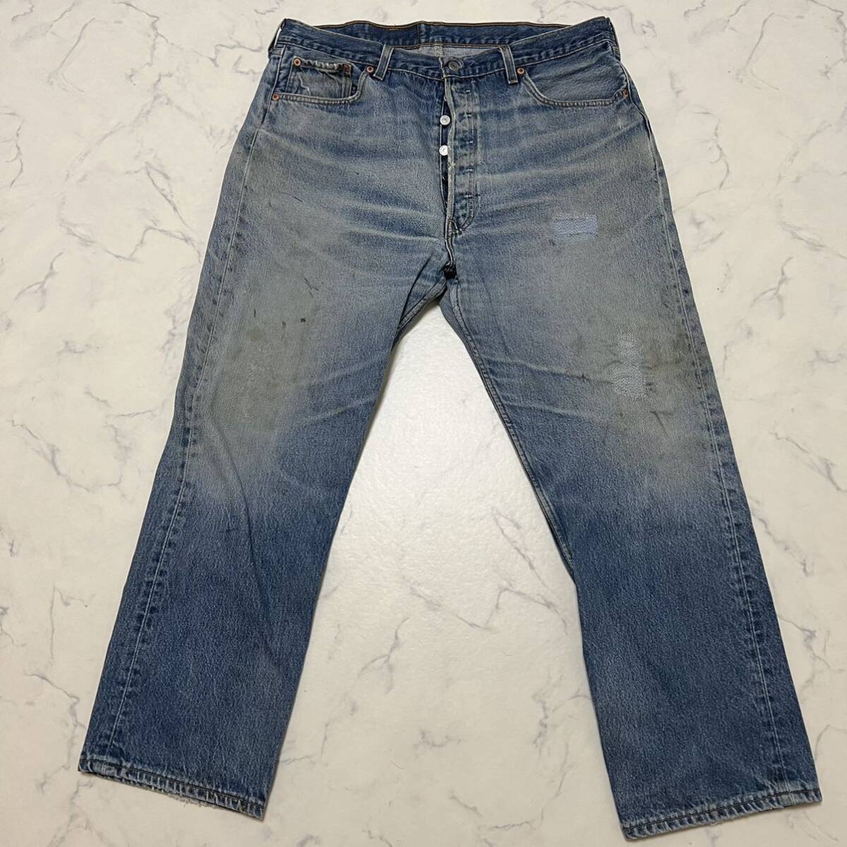 *.hige90s Levi\'\'s USA made Levi's 501xx Denim pants jeans 043ji- bread color .. old clothes Vintage 