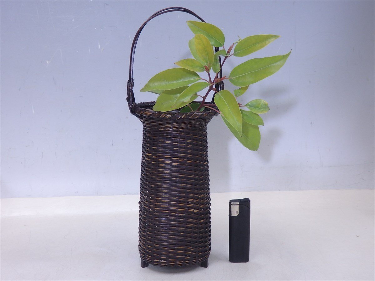 * натуральный материалы изысканный оттенок![ бамбук плетеный рука имеется цветок ... бамбук ] высота 32cm диаметр 11cm пара есть . стабильный. ваза для цветов 