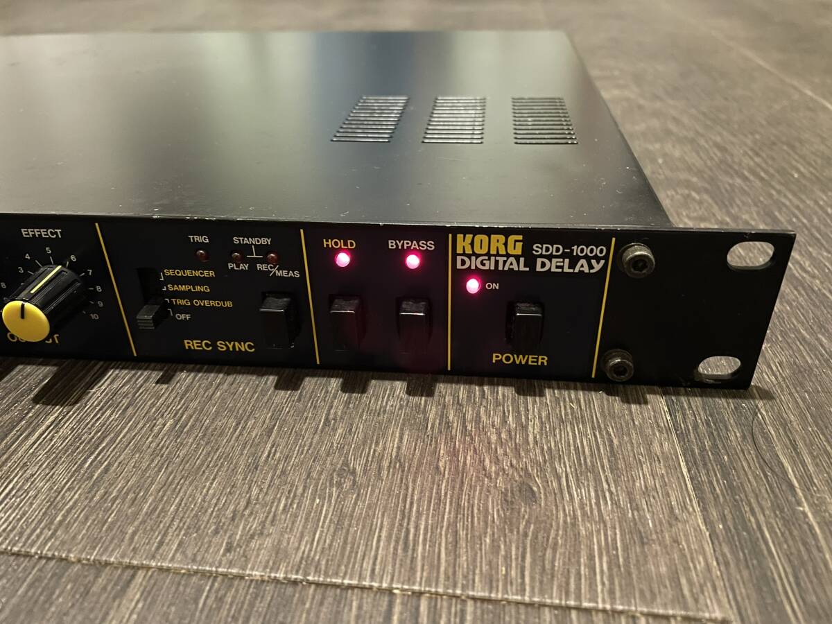 KORG \'\'SDD-1000\'\' DIGITAL DELAY operation verification settled 