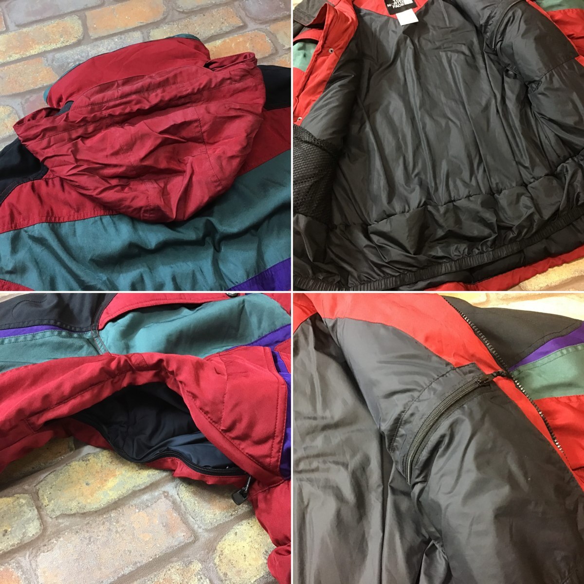 SD2-336★美USED★希少・レア★90’s【THE NORTH FACE ザ・ノースフェイス】”TNFX” クレイジーカラー マウンテンジャケット【メンズ L】_画像5