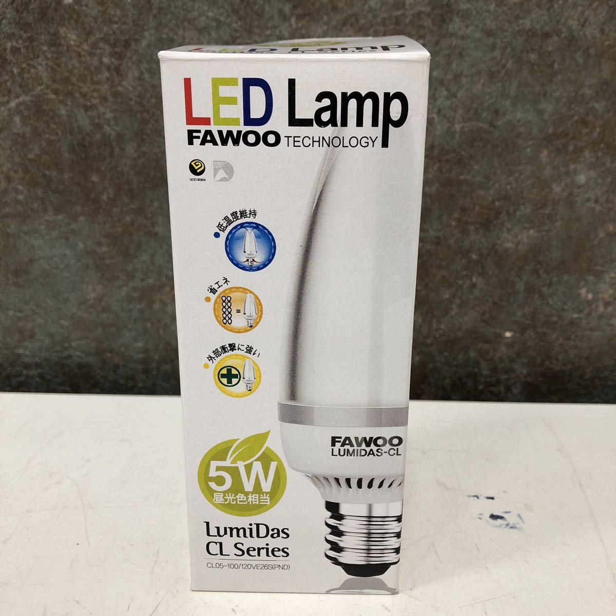 【未使用品】3-3 FAWOO TECHNOLOGY LED電球 LumiDas CL 5W 1箱 60個入