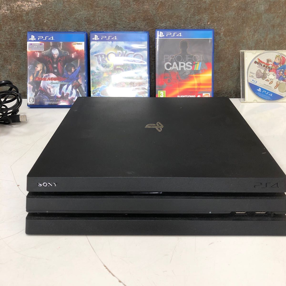 【中古品】3-53 SONY ソニー PS4 本体 コントローラー3点 ソフト4点 おまとめ_画像7