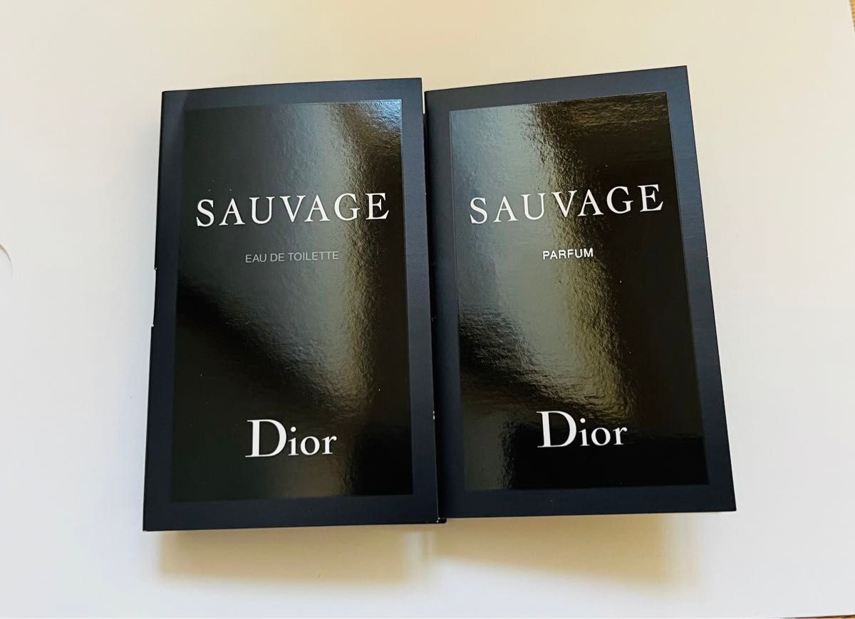 【2個セット】Dior ディオール　ソヴァージュ オードゥ トワレ+ ソヴァージュ パルファン サンプル
