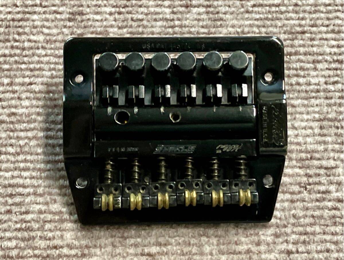 Kahler Flyer tremolo bridge black ケーラー　フライヤー　トレモロブリッジ黒　Made in U.S.A. 中古良品_画像3